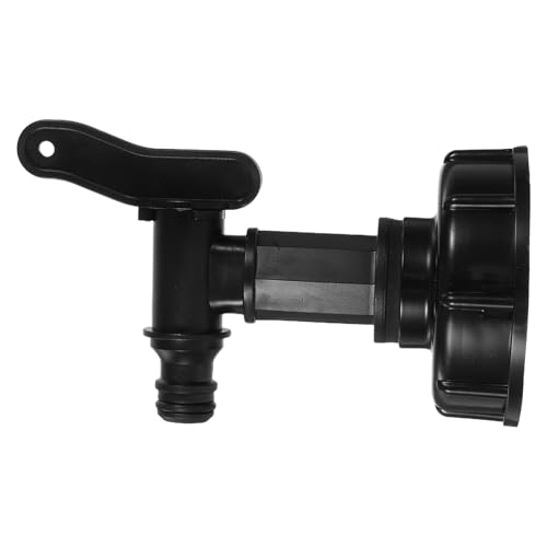 Happyyami Vanne De Jardin Plastique à Haut Débit Robinet pour Réservoir Eau Extérieur Kit De Vanne De Pluie Réservoir Eau De Pluie De Raccords De Cloison