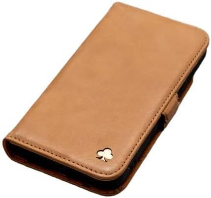Porter Riley - Leather Case Compatible with Samsung Galaxy S25 Ultra. Premium Genuine Leather Stand Case/Wallet/Cover (Tan)