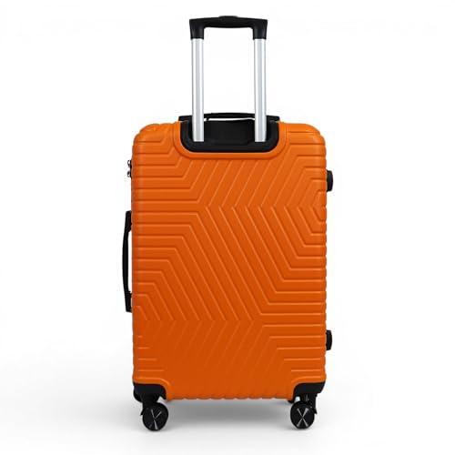 STRAVIA Del – Grande Valise 75 cm – ABS Légère et Résistante – Bagage Rigide – Serrure à Code Sécurisée – 4 Roues Double Ultra Fluides – Orange – 76 x 50 x 28 cm – vue 5