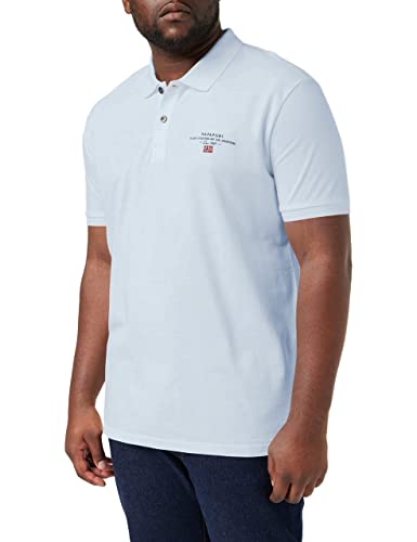 Napapijri Homme Elbas 4 Polo, Blue Fog, L EU