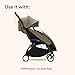 Stokke YOYO Footmuff, Toffee - Sherpa Lining & Fleece Hood with Drawstring to Keep Baby Warm - Includes Carrying Bag - Machine Washable