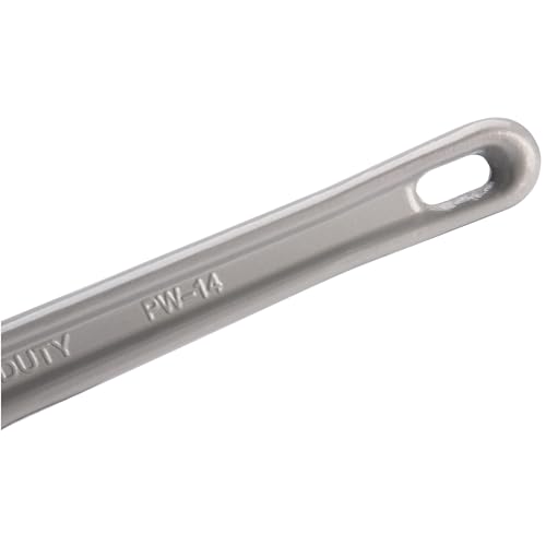 Image of Performance Tool W2114 14 in. Aluminum Pipe Wrench | Precision milled drop forged steel jaws. Strong and lightweight handle. Designed for plumbing