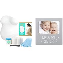 Kate & Milo and Tiny Ideas Sibling Keepsake Bundle - Belly Casting Kit & Me and My Sister Picture Frame