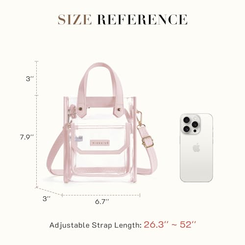 Missnine Small Clear Bag For Stadium Event Approved Clear Purse Women Pvc Crossbody Bag Concert Shoulder Handbag thumb #1