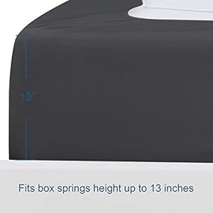 Boxspringcoverkingsizeelasticfabricwraparound4sidesbedskirtsleekalternativeforbedskirtsforhotelhomefitsboxspringsupto13black  Urban Country Home Decor Box spring cover king size elastic fabric wrap around 4 sides bed skirt sleek alternative for bed skirts for hotelhome fits box springs up to 13 black  urban country home decor