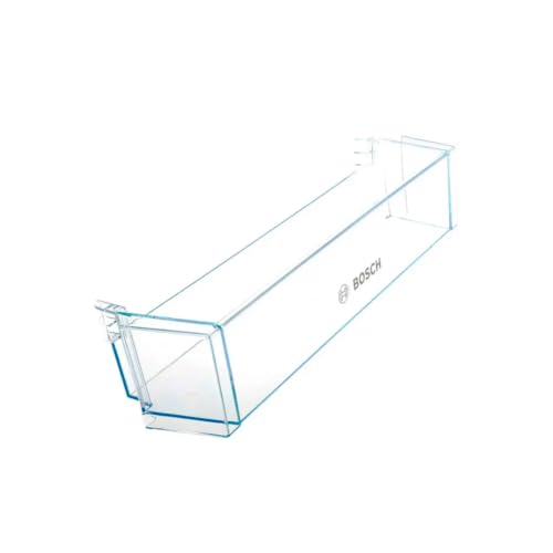 Bandeja Botellero para Puerta de Frigorífico Bosch | Recambio Original 00709636 00747992 | Perfil Transparente con Inferior – Intermedio | 47 x 12,4 x 9,8 cm | Compatible con Bosch KGN39