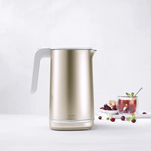 Zwilling Enfinigy 1.56-Qt Cool Touch Electric Kettle Pro, Cordless Tea Kettle, Gold #TOP3