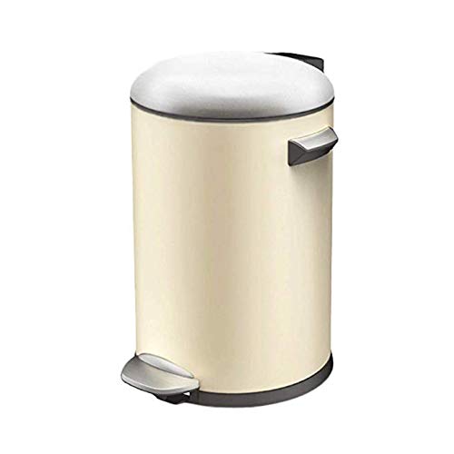 Poubelle à pédale 5L en métal pour bureau et petite cuisine