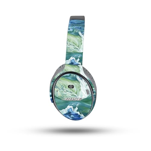 Image of MightySkins Skin Compatible with Bose QuietComfort 35 II Headphones - Cyclone Wave | Protective, Durable, and Unique Vinyl Decal wrap Cover | Easy to Apply, Remove, and Change Styles