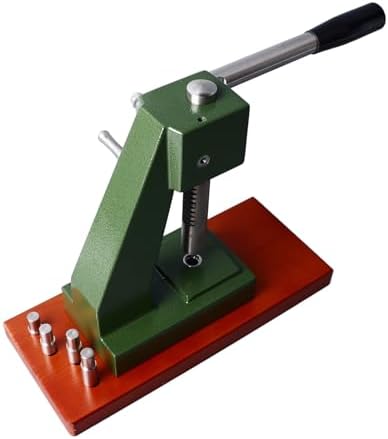 Watch Press Kit - Durable Repair Tool with Wooden Base, Interchangeable Heads & Sturdy Chassis for Efficient Watch Maintenance & Repair