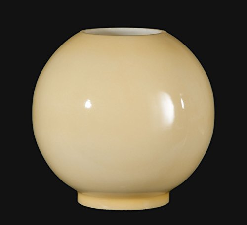 Image of B&P Lamp Opal Glass Ball Shade, Nu-Gold Tint
