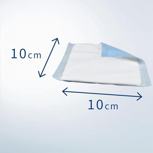 ABENA Saugkompressen 10x10cm, 50 Stück, weiß, steril, hochabsorbierende Saugverbände, Saugfähige Pad, Saugkissen, latexfrei, mit wasserabweisender Rückseite