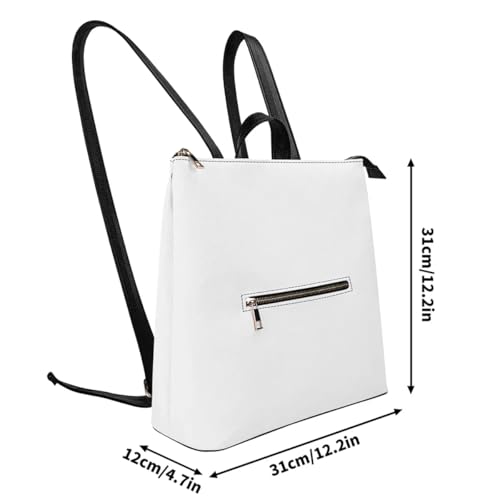 Urban Commuter Pu Backpack Women Polynesian Tribal Print Spacious Zip Pocket Sleek Slim Lightweight Work Travel4