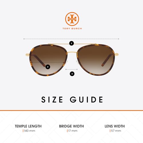 Tory Burch TY6089 Aviator Sunglasses for Women +BUNDLE with ACCESSORY EYEWEAR KIT4