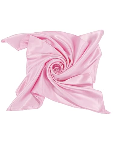 SATINIOR 3 Pcs Neck Scarf Women Silk Chiffon Carf Square Scarf Satin Headscarf Ascot Neck for Women3