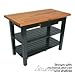 John Boos OC6025-2D-BK OAK C TBL 60X25X1-1/2 W/FJ CRM BLAC 2 DWR QUICK SHIP