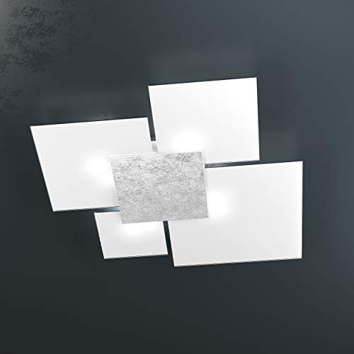 Plafonnier moderne grand 4 vitres pour illuminer une pièce sombre
