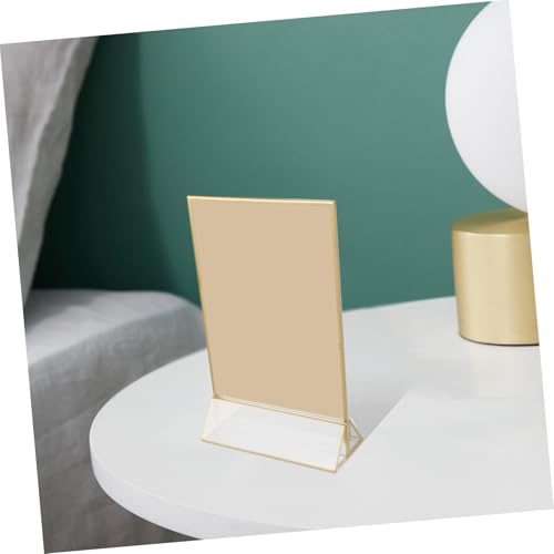 Porte-affiche de table en acrylique double face pour menus de restaurant et bureaux