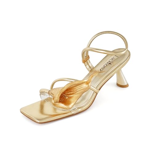 Image of LACIKOSZ Flower Kitten Heel Sandals for Women Calla Lily Green Heels Square Open Toe Floral Strappy Low Heel Sandals Summer Dressy Wedding Shoes