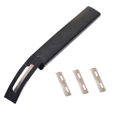 KHBUAB Desbastador de Cuero de Aleación Negro para DIY con Herramienta para Cuero Adecuado para Manualidades y Artesanía