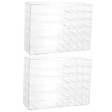 DECOMELODY 2stücke Acrylhalter Make-up-Rack Abnehmbarer Kosmetikbehälter...
