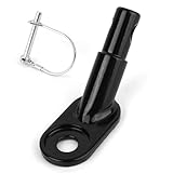 Fukaisu Bike Trailer Hitch Connector, Black Bicycle Trailer Adapter Cycling Adapter Attachment Coupler Accessories Parts for Schwinn Instep Kid Pet Cargo Trailers