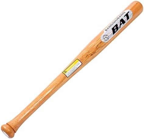 Baseball Bat, 21 Inch Polished Wooden Bat - Smooth Sturdy Replacement for Training, Competition, Sports