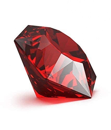 Zircon rouge de laboratoire 7,25 Ratti, éclat Jarkan haut de gamme taillé en rond