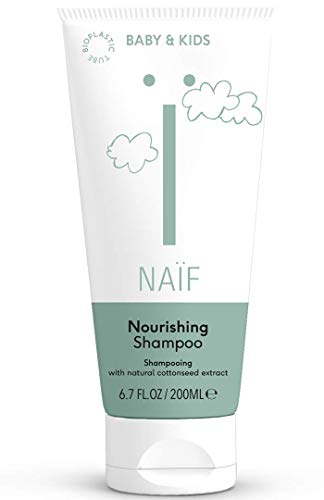 NAÏF P002Natuurlijke Baby Shampoo - voor baby & kind, 200 ml, wit