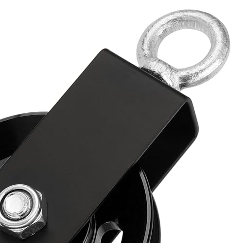 Polea para gimnasio en casa de acero resistente juego de 2 piezas para poleas de cable 7