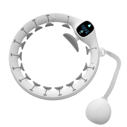 Vzqr スマートフラフープ フィットネスフープ 落ちない ダイエット カウントセンサー付き 組み立て簡単 サイズ調整可能 自宅トレーニング 有酸素運動 大人用 男女兼用 ウエスト54-95cm