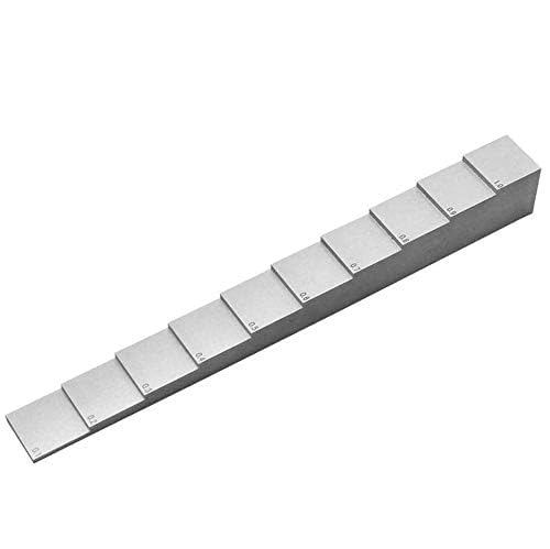 YFYIQI 10 Step Calibration Block 0.100" 0.200" 0.300" 0.400" 0.500" 0.600" 0.700" 0.800" 0.900" 1.000" 1018 Steel for Ultrasonic Thickness Gauge Calibration Test miniatura 3