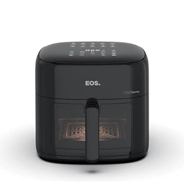 Fritadeira Sem Óleo Air Fryer Eos Chef Gourmet 6.2 Litros Compacta Digital Preto Eaf60p 110v