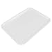 Produktbild Milopon Tablett Serviertablett Kunststoff Rechteckiges Esstablett Servierplatten Tablett für Gastronomie Restaurant Pub Bar (S, Weiß)