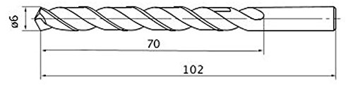 Mitsubishi Materials KSDD0600 High Speed Drill for Stainless Steel [Pack of 10]