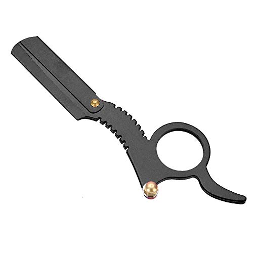 Syuantech Navaja de Afeitar Clásica Profesional para Barbero Navaja de Barbero Plegable Vintage con Mecanismo de Reemplazo de Cuchillas Fácil Afeitado de Barba Perfecto para Peluquerías Cover