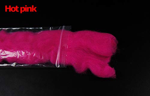 GREATFISHING 12 Color/Set 12pc Fly Tying Egg Yarn Glow Bug Yarn Fiber Baitfish Lure Parachute Fly Tying Material Streamer Flies