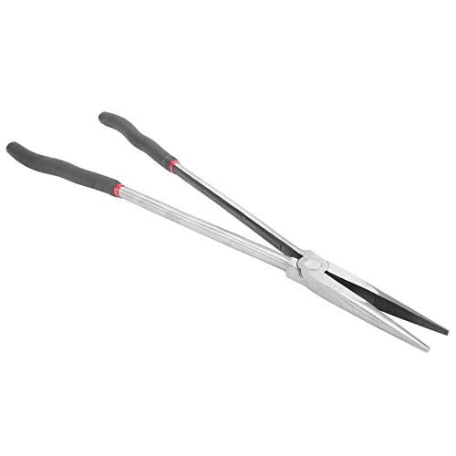 Generic Long Nose Pliers, 400mm/16in, Anti-Slip Grainy Surface, Tool Steel + Plastic, Precision Gripping, Manipulating, Reaching