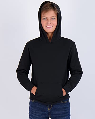 Real Essentials 3 Pack: Youth Fleece Long Sleeve Soft Pullover Hoodie Sweatshirt - Boys & Girls2