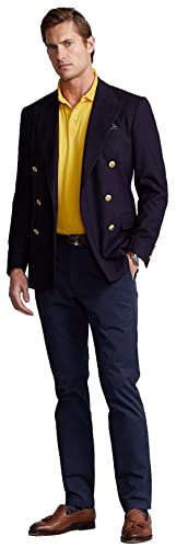Image of Polo Ralph Lauren Men Medium Fit Interlock Polo Shirt YellowFinSigPny, M