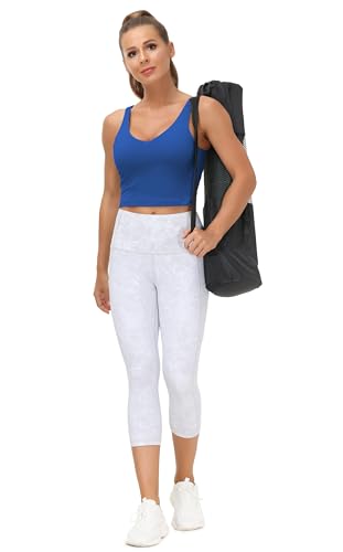 Image of THE GYM PEOPLE Womens' Sports Bra Longline Wirefree Padded with Medium Support