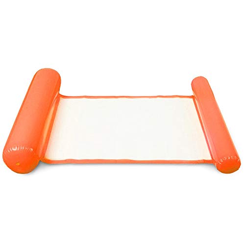 Aprettysunny Cama Flotante Inflable, Hamaca de Agua, colchón de Aire Inflable, salón de Piscina, colchón de Aire cómodo, colchoneta Flotante