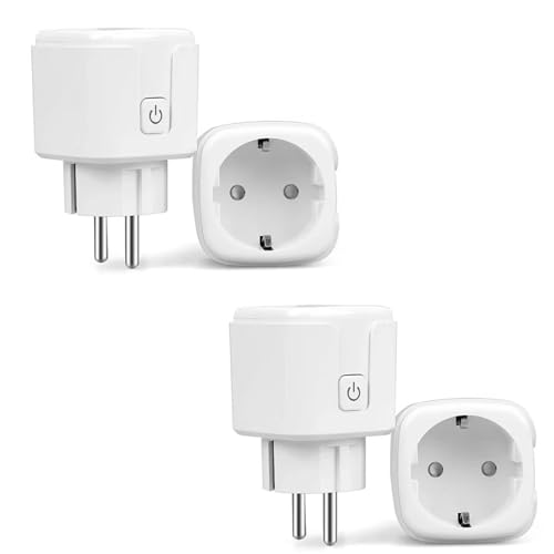 Gerui 5 GHz WiFi Smart Toma, ASmart Home WiFi Toma de corriente, mide el consumo de energía, temporizador, control por voz, horario, acceso remoto, funciona con Alexa y Google Home