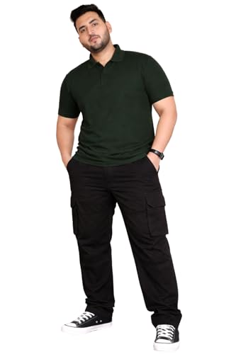 Image of INKKR Men Plus Size Cargo Pants || Plus Cargo Pants Cotton || 2XL-6XL