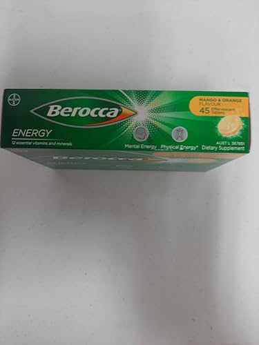 Berocca Berocca Energy Vitamin B & C Flavor A Mango And Orange Effervescent Tablets 45 Count