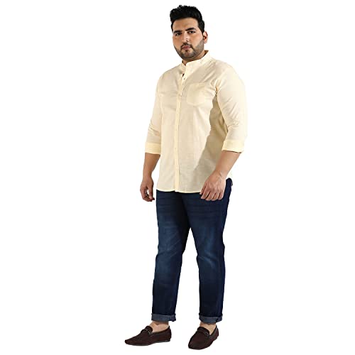 Image of CAHOOT Instafab Plus Men's Button Up Regular Fit Shirt for Casual Wear | Modern Clothing Shirt Crafted with Regular Sleeve, Comfort Fit & High-Performance for Everyday Wear