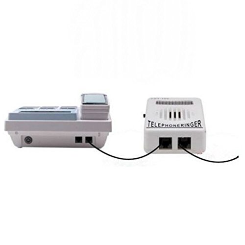 Image of AKOAK Loud Sound Telephone Ring Ringer Amplifier Volume Enhancer with Light Flasher for Landline Telephone