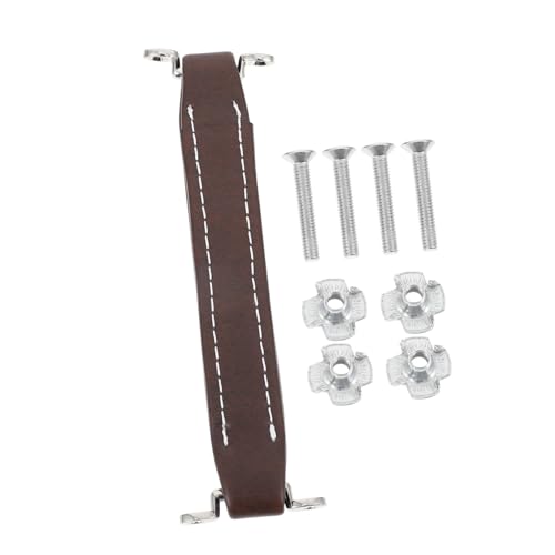 COHEALI 1Pc Practical Speaker Handle with Screws Durable Pull Handle for Outdoor Subwoofer Easy Installation Safe Carrying for Speakers and Amplifiers Coffee Color