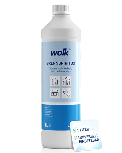 Brennspiritus 1 Liter ca. 94% vol CA-NR. 64-17-5 UN1170 Für Haushalt, Freizeit, Auto & Handwerk