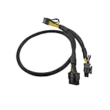 AKUYAO 18AWG GPU Power Adapter Kabel 8-polig auf Dual 8-polig(6+2) für Dell R730 R720 R7910 Server 9H6FV 09H6FV Riser auf GPGPU 60+20CM